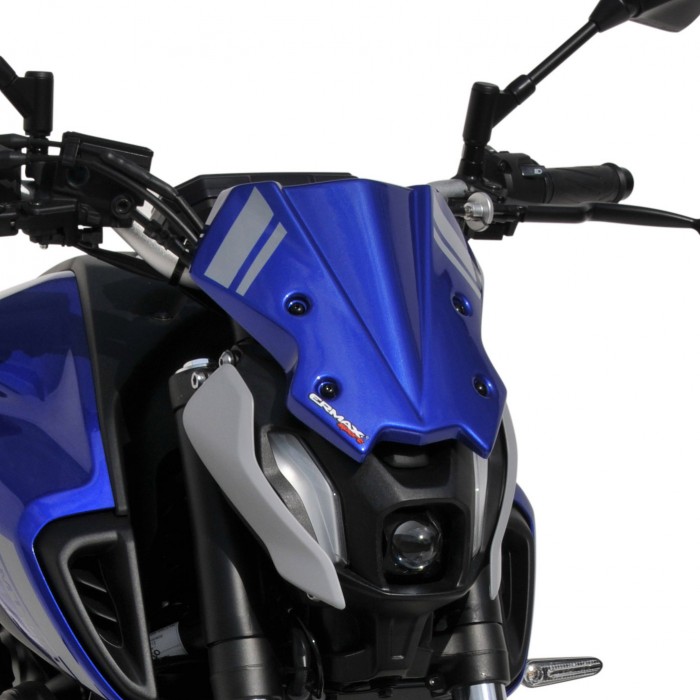 Verrou de casque de moto avec clés antivol en alliage d'aluminium pour  MT-07 FZ-07 FJ-07 (bleu)